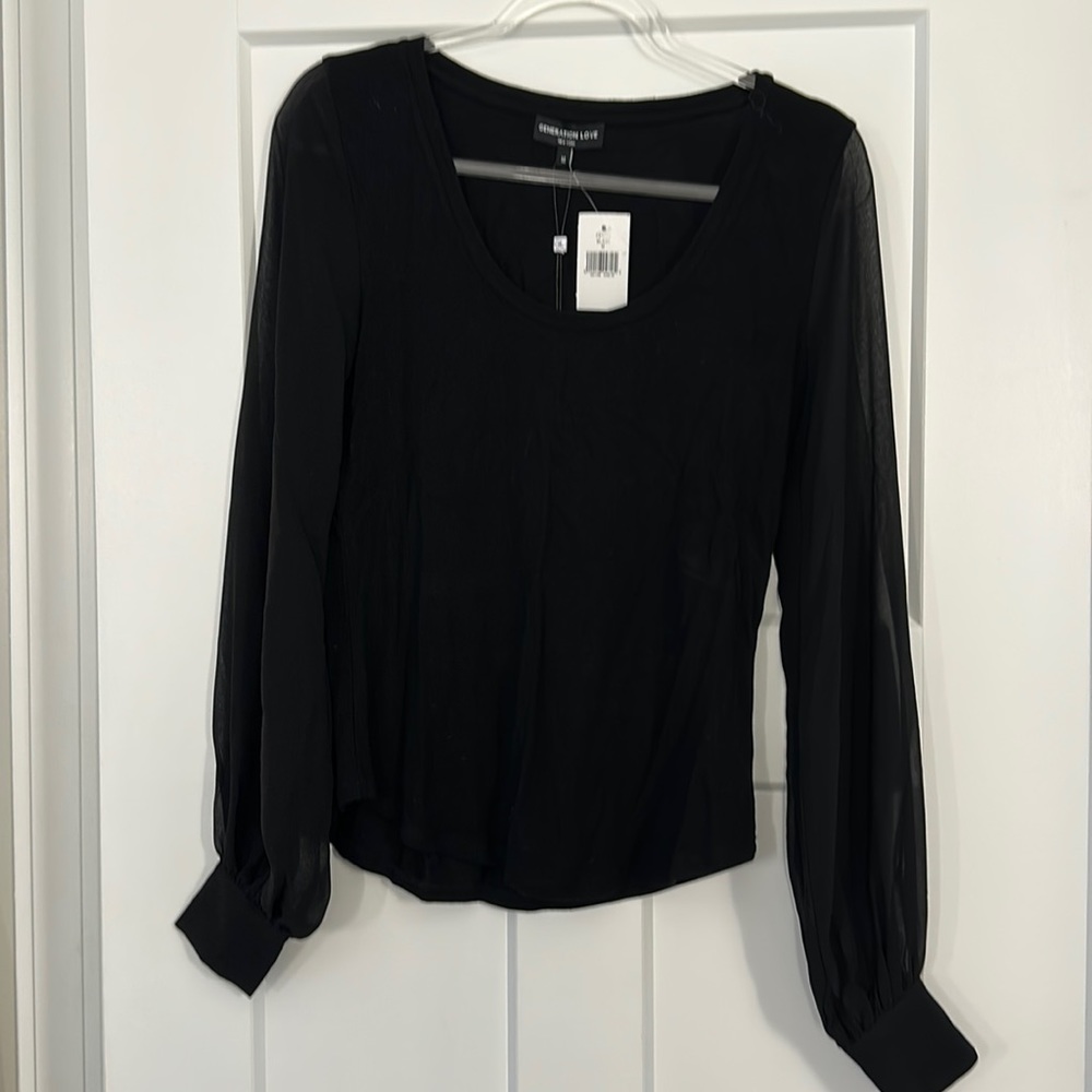 Génération Love size medium black top